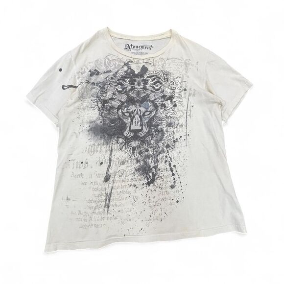 Atonement Y2K White Cyber T Shirt - Picture 1 of 5